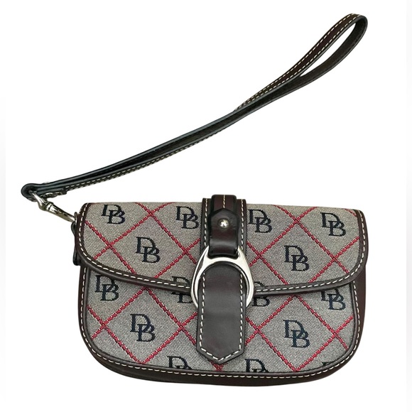 Dooney & Bourke Handbags - Dooney and Bourke Wristlet Bag Coin Purse Logo Designer Buckle Snap D & B